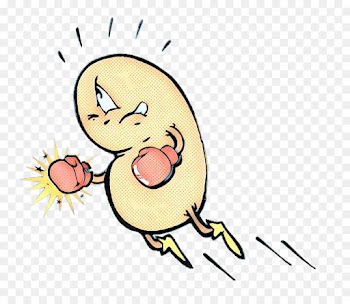 Kidney, Kidney Pain, Dialysis, Cartoon, Yellow PNG