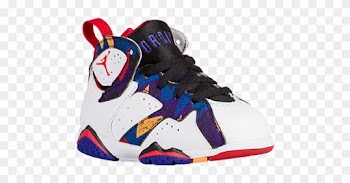 Kids' White University Red Black Bright Concord Jordan - Jordan Retro 7 Baby