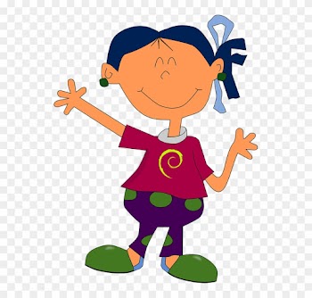 Kids At School Clipart 16, - Girl Cartoon Png