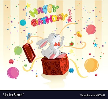 Kids birthday party vector image