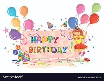 Kids birthday party vector image