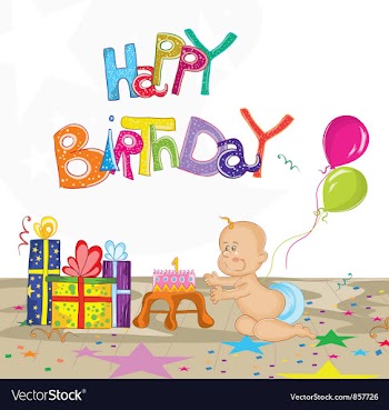 Kids birthday party vector image