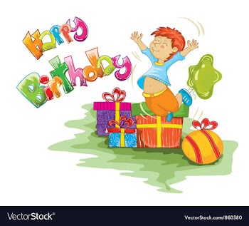 Kids birthday party vector image