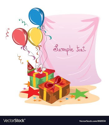 Kids birthday party vector image