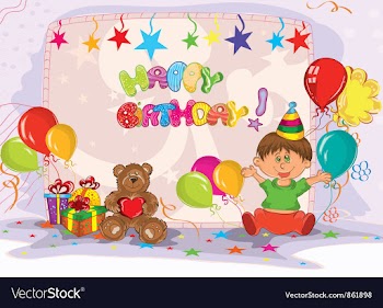 Kids birthday party vector image