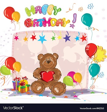 Kids birthday party vector image