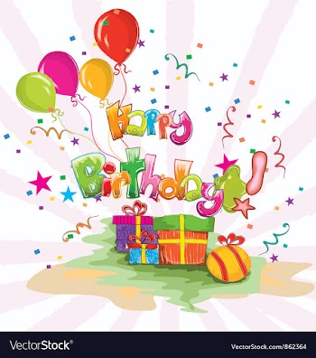 Kids birthday party vector image