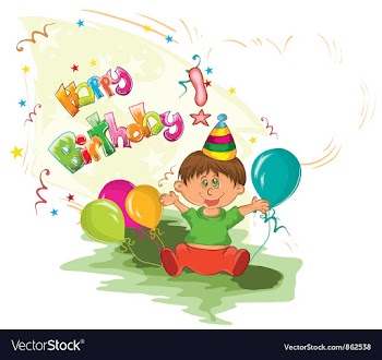 Kids birthday party vector image