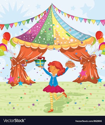 Kids birthday party vector image