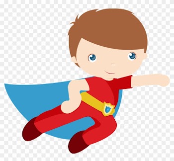 Kids Dressed As Superheroes Clipart - Superhero Clipart