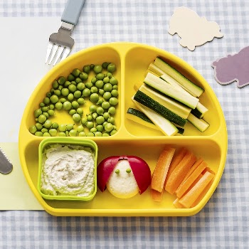 Kids healthy finger foods on yellow | Free Photo - rawpixel