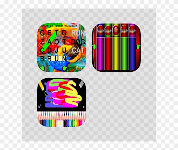 Kids Neon Paint, Kids 3 Letter Word Search, Kids Neon - Kids Neon Paint, Kids 3 Letter Word Search, Kids Neon