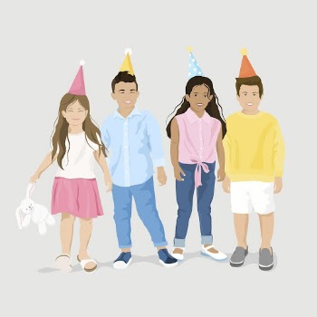 Kids party clipart, aesthetic illustration | Free Photo Illustration - rawpixel