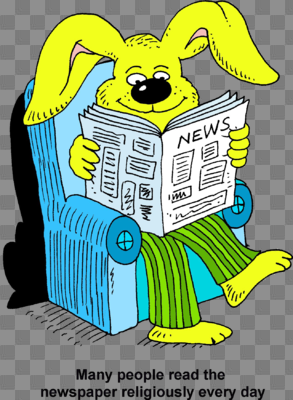 Kids Reading Newspaper Clipart - Clip Art Library