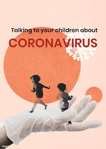 Kids running safely during coronavirus pandemic background vector | Free  vector - 2318528