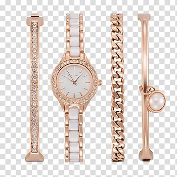 Kiev Swatch Clock Bracelet, Anne Klein ladies watches bracelet watch white transparent background PNG clipart