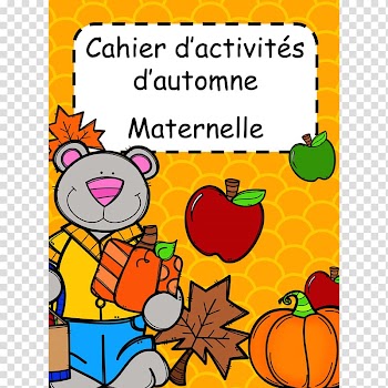 Kindergarten Autumn Notebook Writing Child, autumn transparent background PNG clipart