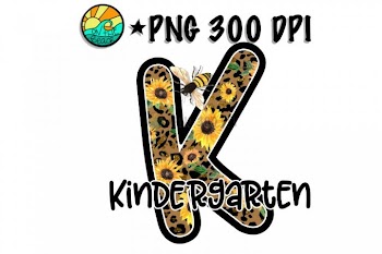Kindergarten - Leopard - Bee- Sunflower -PNG for Sublimation