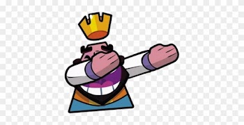 King Dab By Josael281999 - Emojis De Clash Royale Png