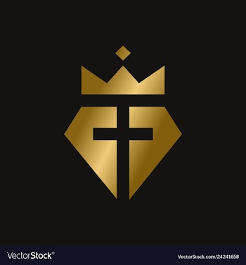 King diamond christian symbol vector image