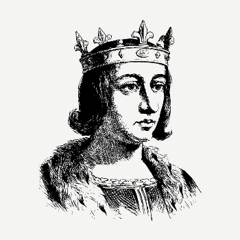 King Louis X drawing, vintage | Free PSD - rawpixel