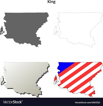 King Map Icon Set vector image