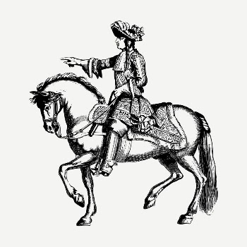 King on horse drawing, vintage | Free PSD - rawpixel