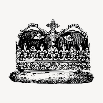 King's crown clipart, vintage illustration | Free Vector - rawpixel