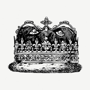 King's crown drawing vintage illustration | Free PSD - rawpixel