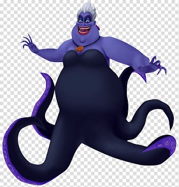 Kingdom Hearts 3D: Dream Drop Distance Kingdom Hearts: Chain of Memories Ursula Ariel, Of Ugly Witches transparent background PNG clipart