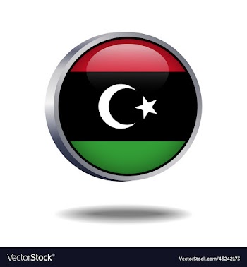 kingdom of libya flag button