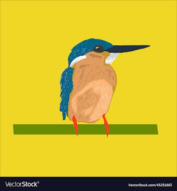 kingfisher asian bird design