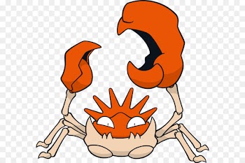 Kingler, Krabby, Arcanine, Cartoon, Orange PNG