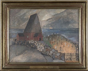 Kirkko meren rannalla, 1926, Alvar | Free Photo - rawpixel