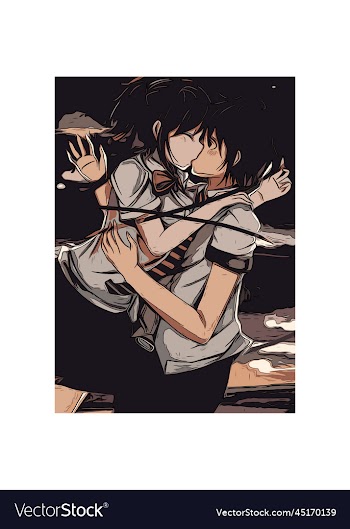 kiss cartoon anime poster image