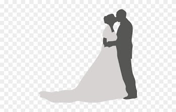 Kissing Wedding Couple Silhouette - Wedding Quotations Couple Png