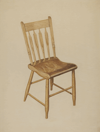 Kitchen Chair (plank bottom) (c. | Free Photo - rawpixel