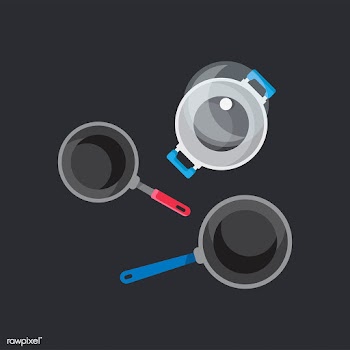 Kitchen pot and pans set vector illustration | Free stock vector - 487671