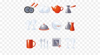 Kitchen Restaurant Tableware Icon - Full kitchen 
