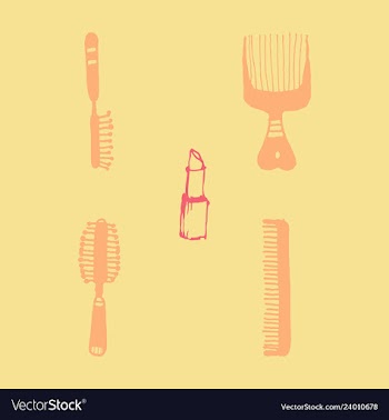 Kitchen set icon in vintage hand drawn style vector image