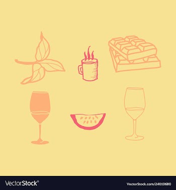 Kitchen set icon in vintage hand drawn style vector image