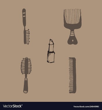 Kitchen set icon in vintage hand drawn style vector image