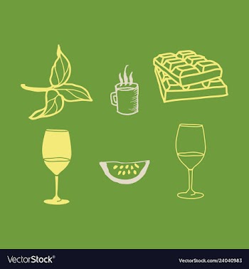Kitchen set icon in vintage hand drawn style vector image