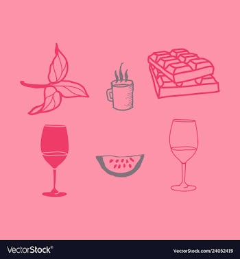 Kitchen set icon in vintage hand drawn style vector image