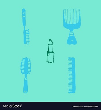 Kitchen set icon in vintage hand drawn style vector image
