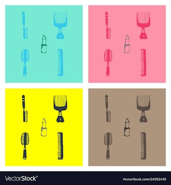 Kitchen set icon in vintage hand drawn style vector image