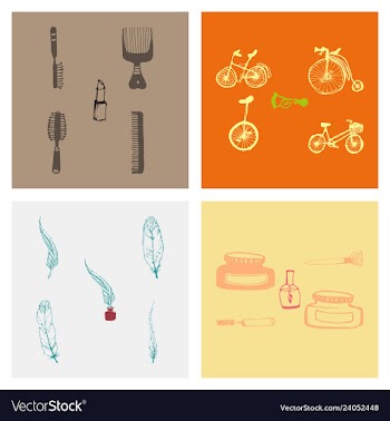 Kitchen set icon in vintage hand drawn style vector image