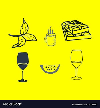 Kitchen set icon in vintage hand drawn style vector image