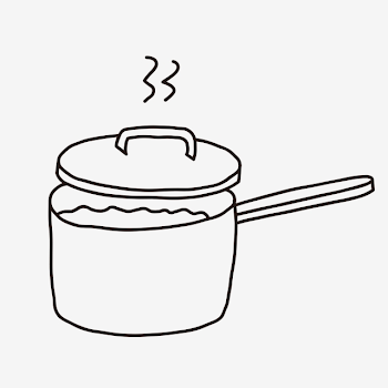 Kitchen Supplies Aesthetic Line Black And White Line Drawing ...