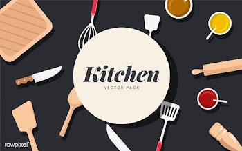 Kitchen utensils and ingredients vector set | Free stock vector - 487651